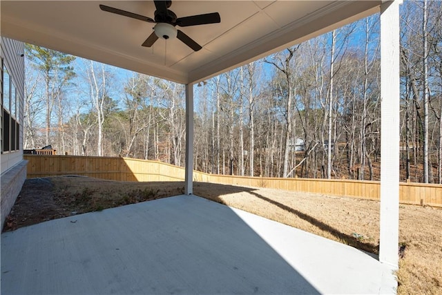 1076 Allspice Way, Lawrenceville, GA 30045 - view of patio / terrace featuring ceiling fan