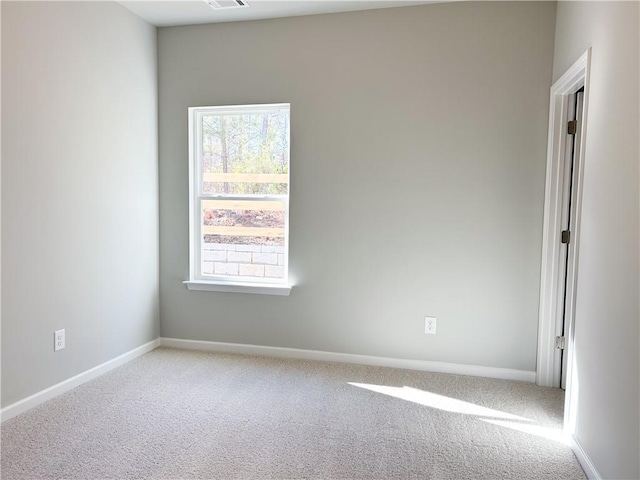 view of carpeted empty room