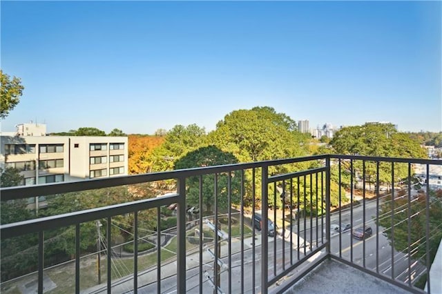 view of balcony