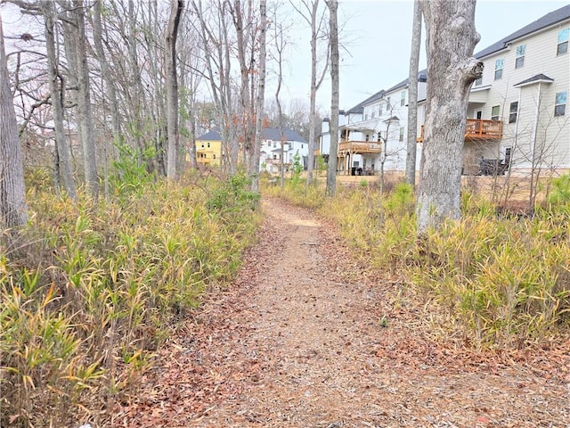 view of road featuring a residential view