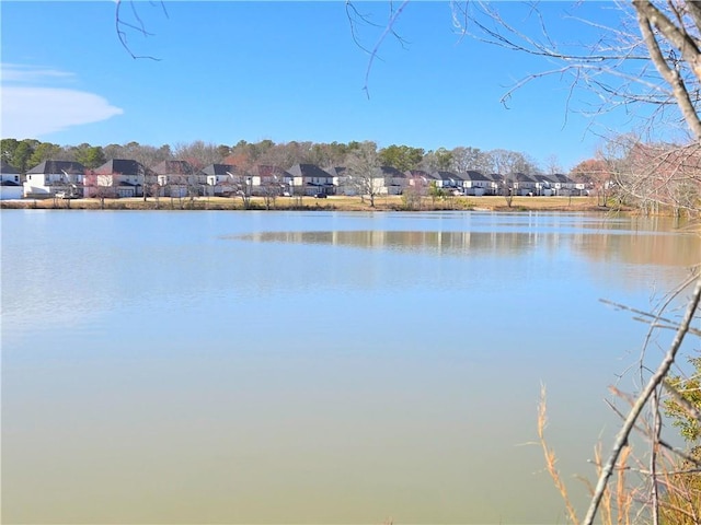 water view with a residential view