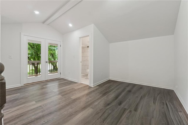 2060 Panstone Ct SW, Marietta, GA 30060 - additional living space featuring french doors, dark wood-type flooring, and baseboards