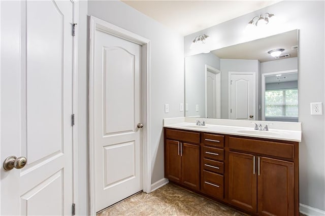 bathroom featuring vanity