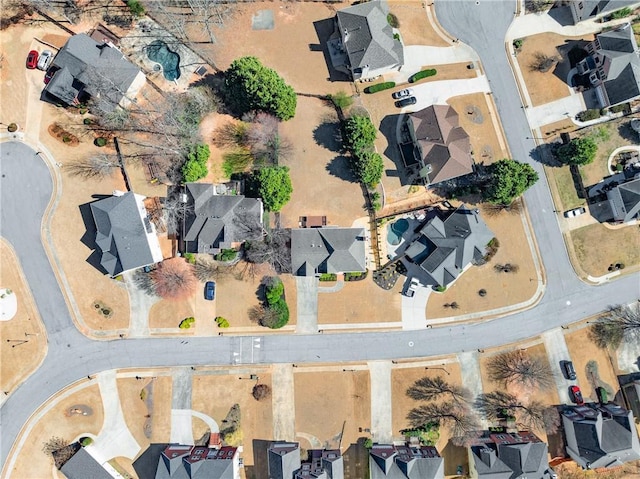 bird's eye view featuring a residential view