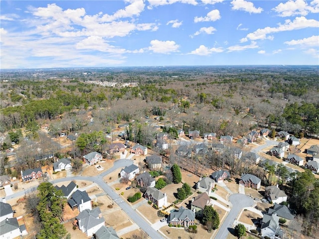 bird's eye view with a residential view