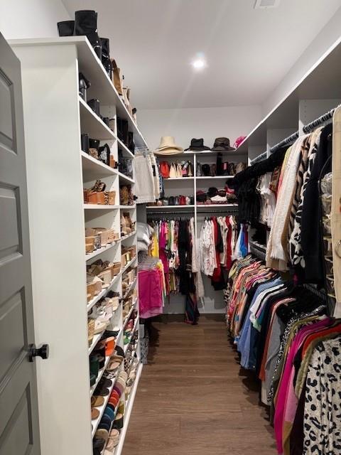 63 Aspen Way, Dallas, GA 30157 - walk in closet featuring wood finished floors