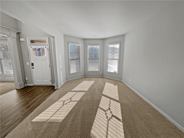 interior space featuring carpet flooring