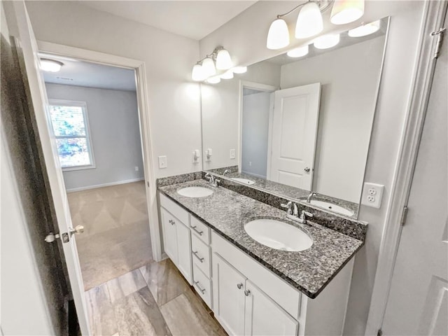 bathroom with vanity