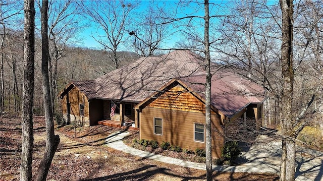 view of chalet / cabin