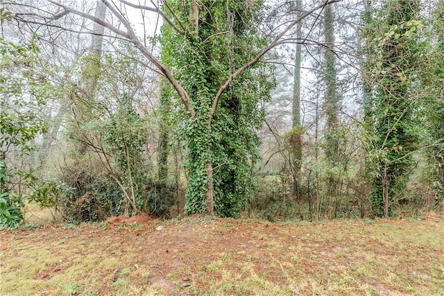 view of landscape with a view of trees