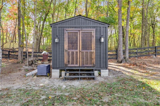 view of outbuilding