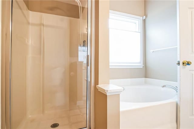1008 Walnut Creek Dr, Woodstock, GA 30188 - bathroom featuring a shower stall and a bath