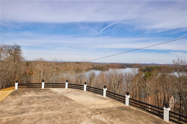 2316 Mountain Crest Pl, Gainesville, GA 30501 - view of patio with a water view
