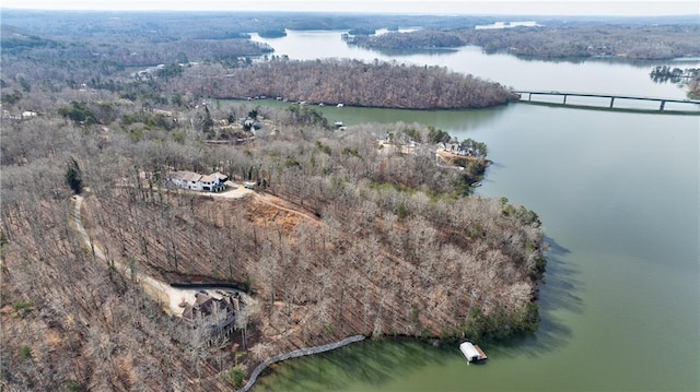 2316 Mountain Crest Pl, Gainesville, GA 30501 - drone / aerial view of a nearby body of water and a forest