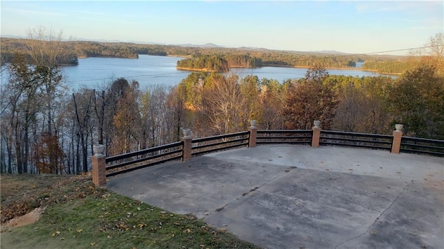 2316 Mountain Crest Pl, Gainesville, GA 30501 - water view with a heavily wooded area