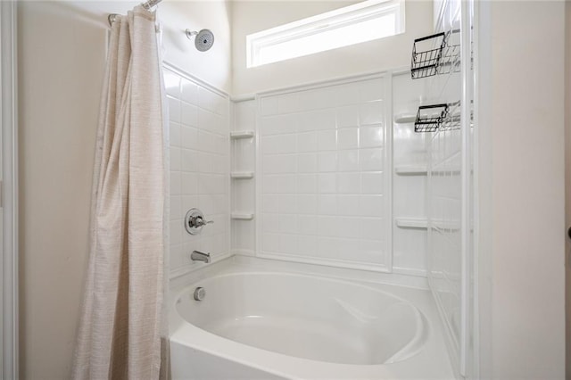 1628 Newport Dr, Bethlehem, GA 30620 - bathroom with shower / bath combination with curtain