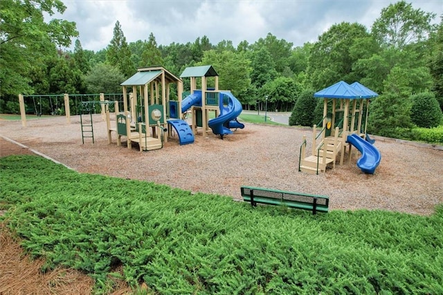 view of community jungle gym