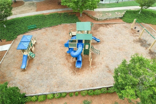 view of community jungle gym