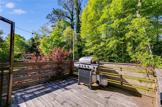 1189 Norfolk Dr NW, Acworth, GA 30102 - wooden terrace featuring a grill