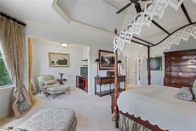 2630 Weddington Pl NE, Marietta, GA 30068 - bedroom featuring carpet flooring, crown molding, and baseboards