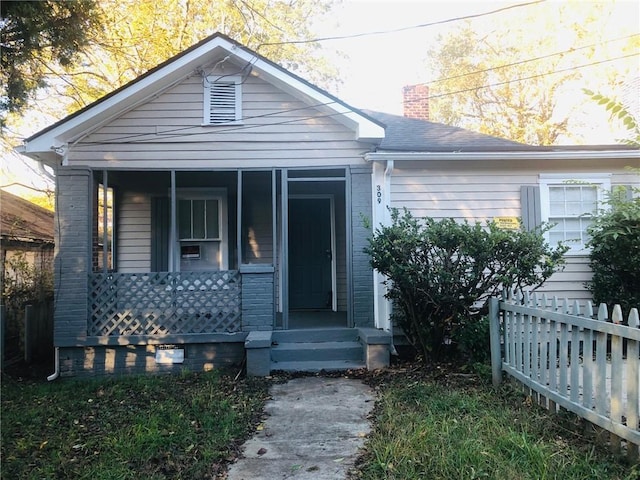 view of bungalow