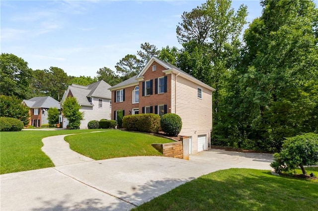 1019 Legacy Walk, Woodstock, GA 30189 - colonial home with a garage, concrete driveway, and a front yard