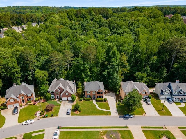 1019 Legacy Walk, Woodstock, GA 30189 - aerial view of residential area featuring a forest