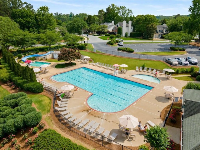 1019 Legacy Walk, Woodstock, GA 30189 - community pool with a patio area