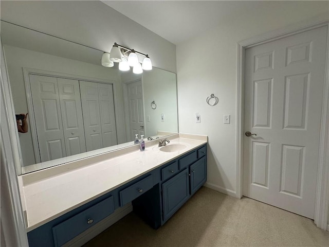 810 Doe Hill Ln, Roswell, GA 30075 - bathroom featuring vanity and baseboards