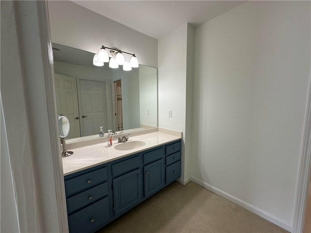 810 Doe Hill Ln, Roswell, GA 30075 - bathroom featuring vanity and baseboards