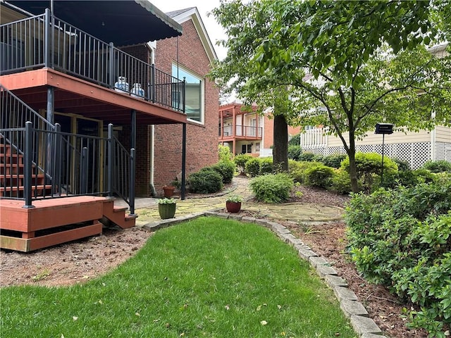 810 Doe Hill Ln, Roswell, GA 30075 - view of green lawn with stairs