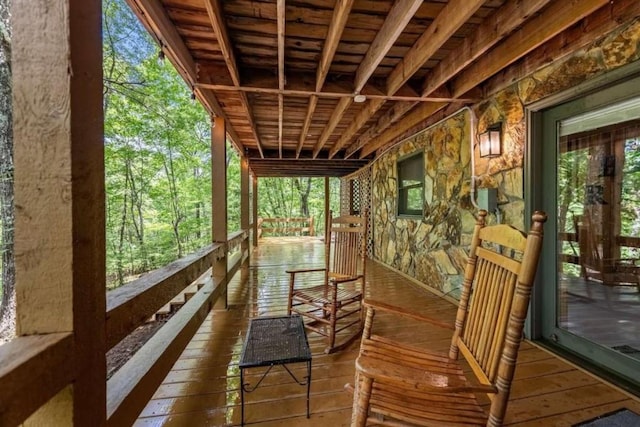 view of sunroom / solarium