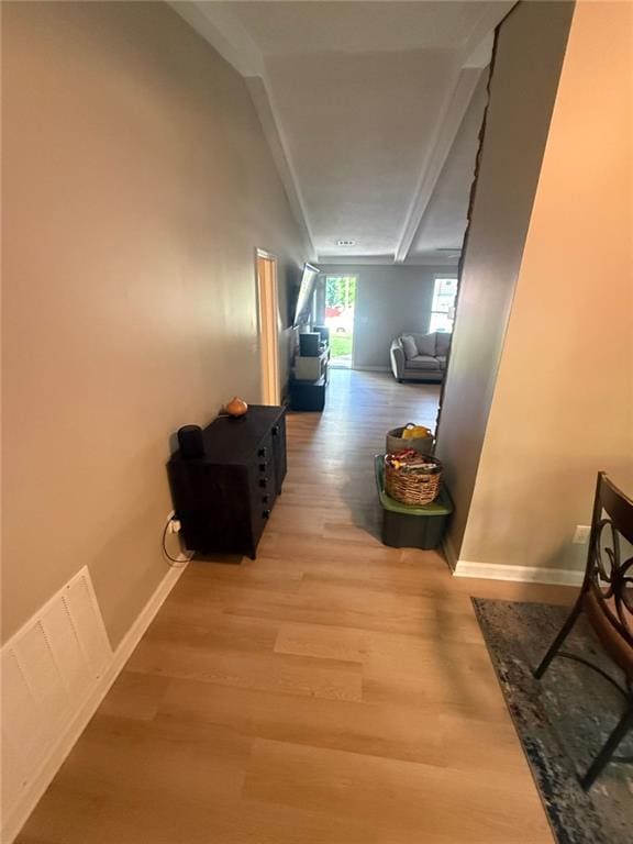 2661 Throatlatch Ln SW, Marietta, GA 30064 - corridor featuring light wood-style floors and baseboards