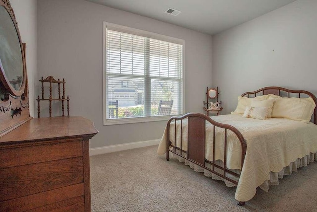 bedroom with carpet