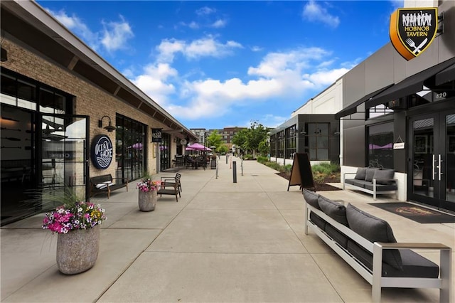 surrounding community with outdoor lounge area