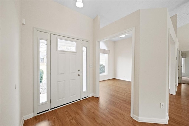 entryway featuring wood-type flooring