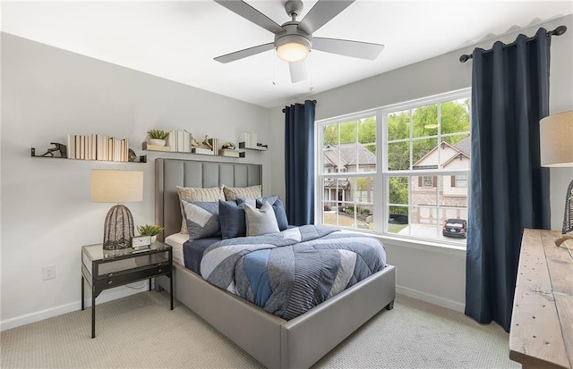4317 Azalea Ridge Way, Hoschton, GA 30548 - carpeted bedroom featuring baseboards and a ceiling fan