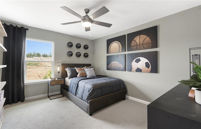 4317 Azalea Ridge Way, Hoschton, GA 30548 - carpeted bedroom featuring baseboards and ceiling fan