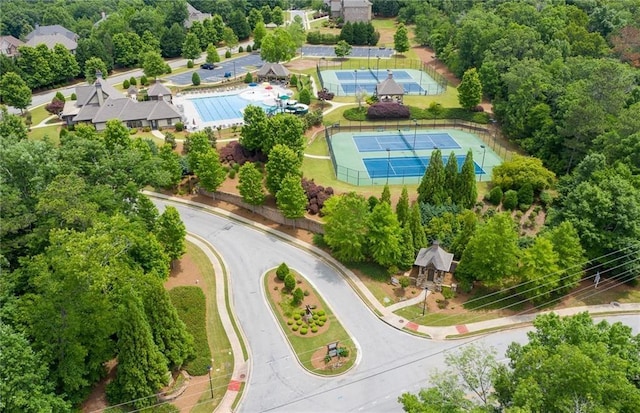 4317 Azalea Ridge Way, Hoschton, GA 30548 - drone / aerial view of a pool