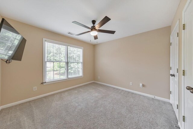 4621 Chartwell Chase Ct, Flowery Branch, GA 30542 - spare room featuring ceiling fan, carpet floors, and baseboards