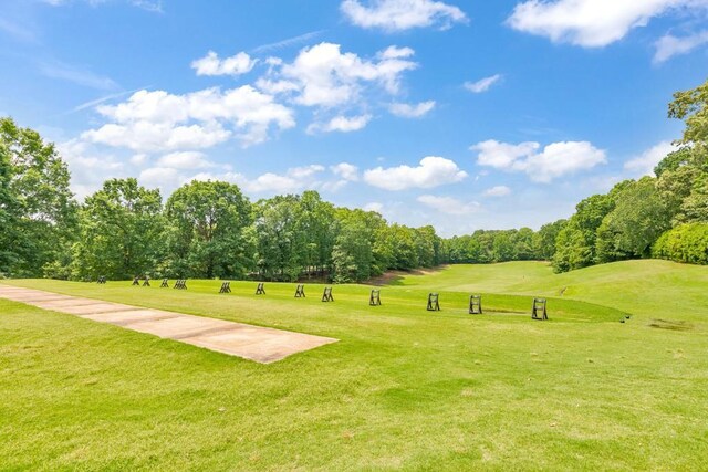 4621 Chartwell Chase Ct, Flowery Branch, GA 30542 - view of home's community featuring a lawn, view of scattered trees, and view of golf course