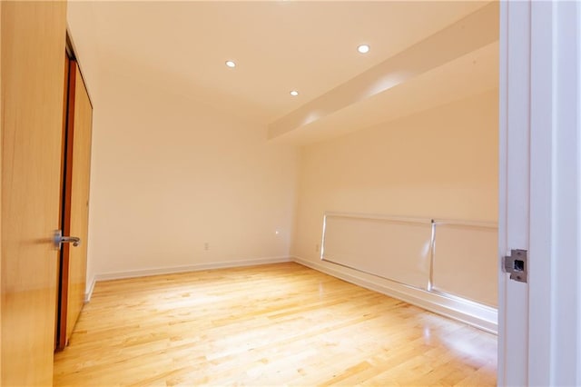 interior space featuring light wood-type flooring