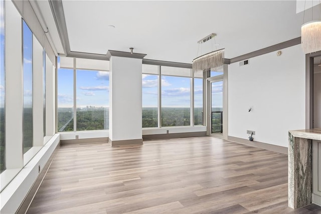 3630 Peachtree Rd NE Unit 2207, Atlanta, GA 30326 - unfurnished sunroom with healthy amount of natural light
