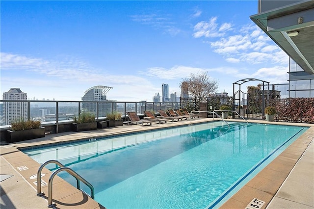 3630 Peachtree Rd NE Unit 2207, Atlanta, GA 30326 - community pool featuring a view of city