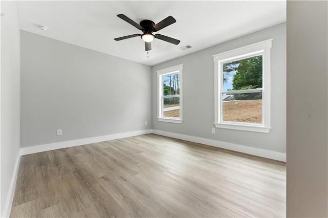 376 Wayside Ln, Dallas, GA 30132 - spare room with wood finished floors and ceiling fan
