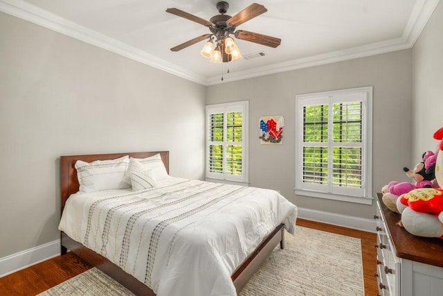 201 Hunley Ct, Alpharetta, GA 30005 - bedroom with wood finished floors, visible vents, and baseboards