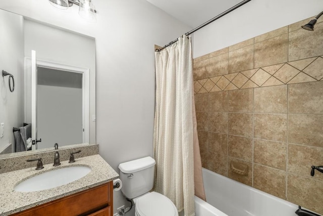 201 Hunley Ct, Alpharetta, GA 30005 - full bath with shower / bath combo, vanity, and toilet