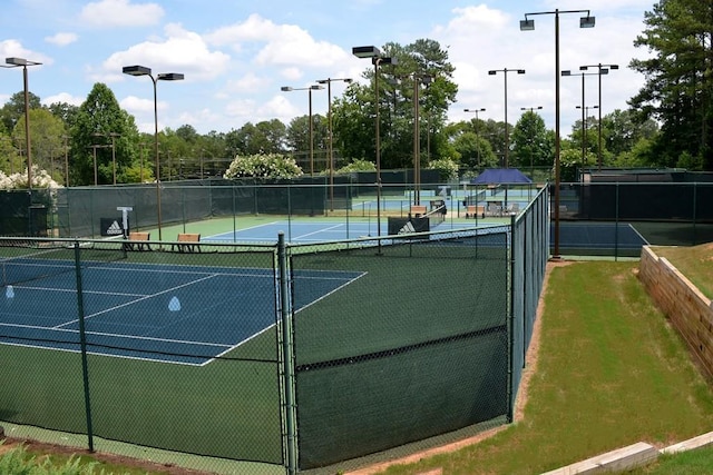 201 Hunley Ct, Alpharetta, GA 30005 - view of sport court with fence
