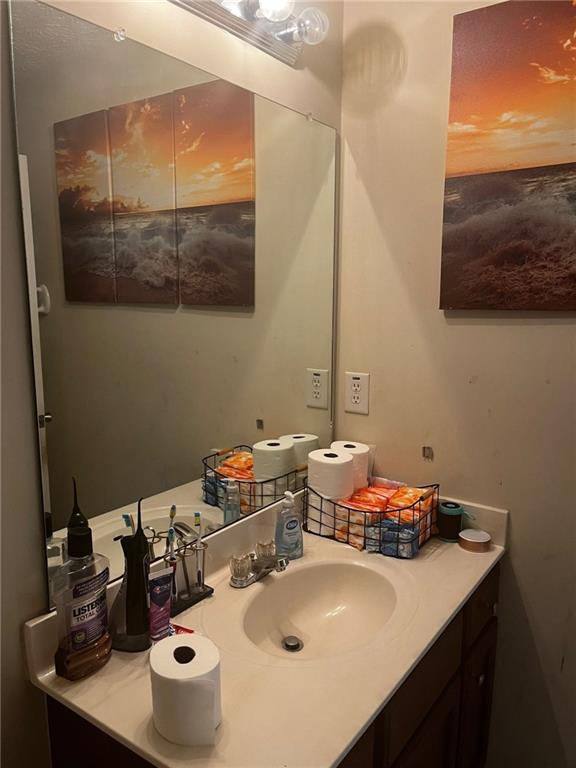 bathroom featuring vanity