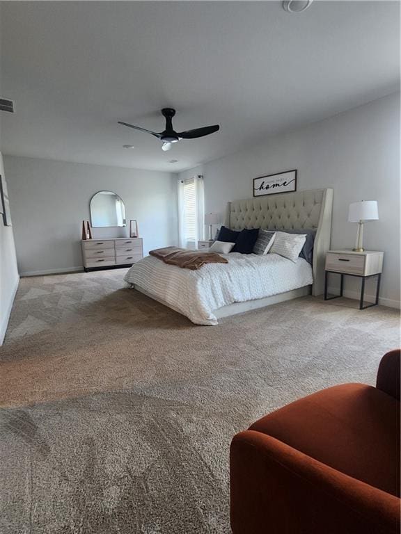 4839 Station Ln, Union City, GA 30349 - carpeted bedroom featuring baseboards and a ceiling fan